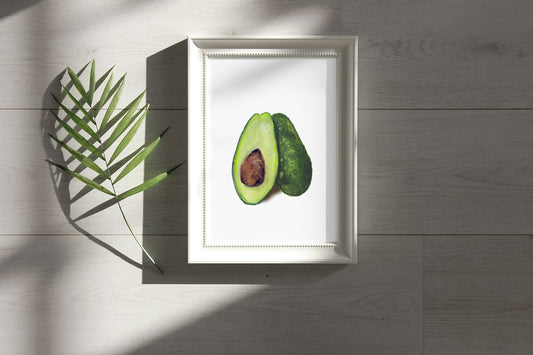 Avocado art print