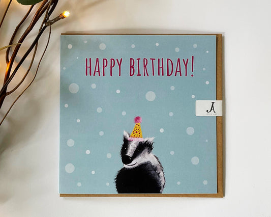 Birthday Badger Card