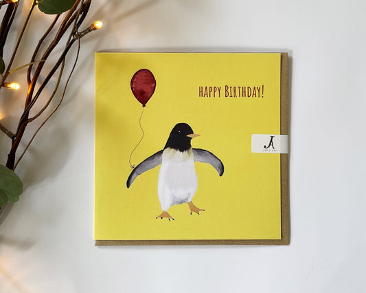 Penguin Birthday Card