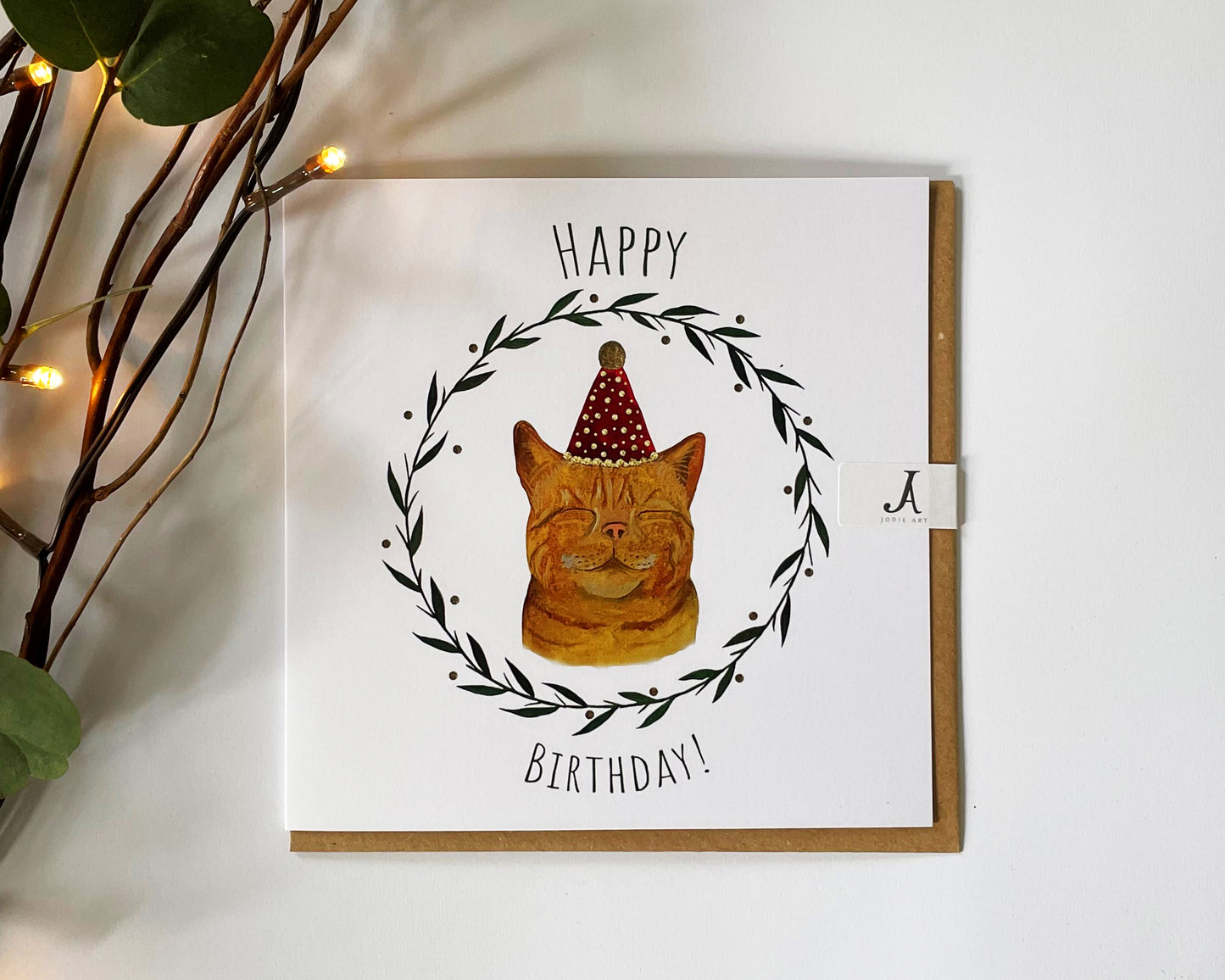 Happy Birthday Cat Card