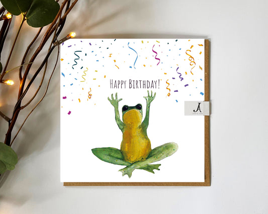 Frog Birthday Card