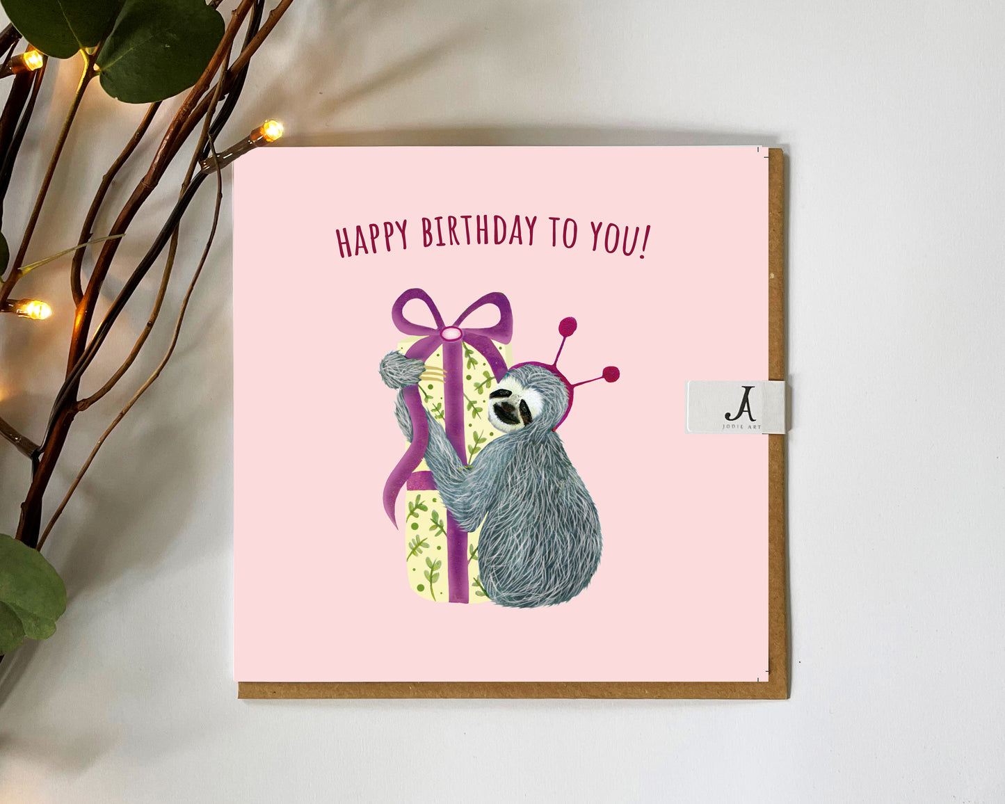 Birthday Sloth Card